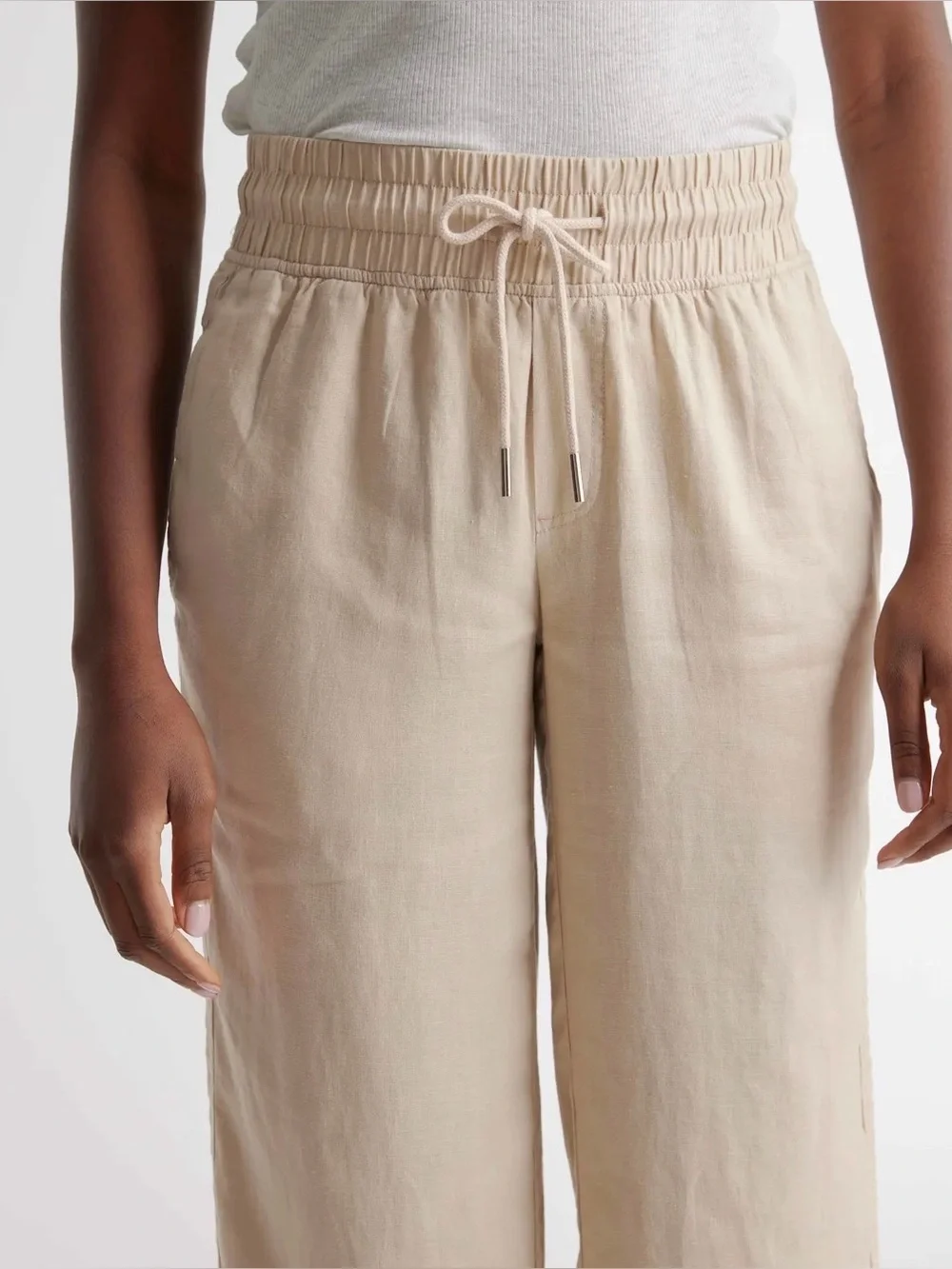100% European Linen Wide Leg Pants - XL - Picture 3 of 12
